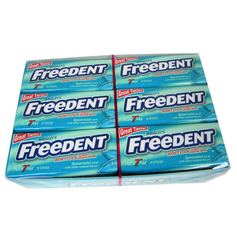 Freedent Gum Bonus Pack 12ct – Spearmint (Blue)