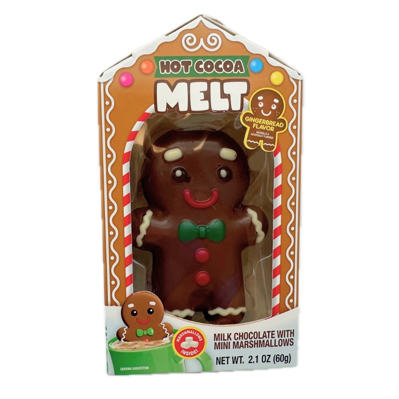Gingerbread Man Hot Cocoa Melting Chocolate Bomb – 2.1oz