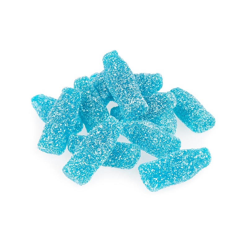 GUMMI SOUR BLUE RASPBERRY BOTTLES