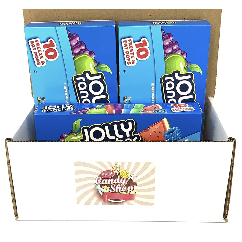 Jolly Rancher Freezer Pops Assorted (Pack of 3, 30 pops in total)