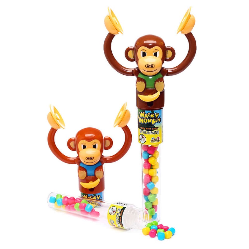 Kidsmania Wacky Monkey Banging Cymbals Candy Toy 12ct