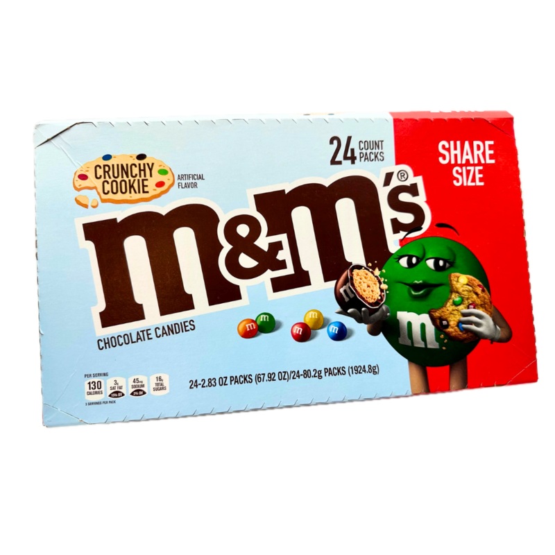 M&M’s Cruncy Cookie Share Size – 2.83oz / 24ct