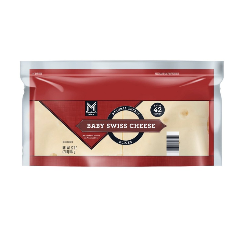 Member’s Mark Baby Swiss Cheese Slices 2 lbs.
