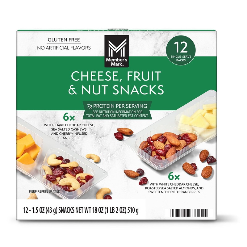 Member’s Mark Cheese, Fruit and Nut Snacks, 12 pk.