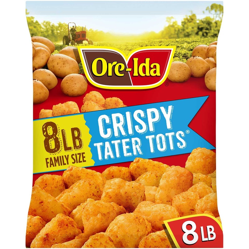 Ore-Ida Crispy Tater Tots, Frozen, 8 lbs.