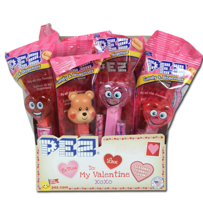 Pez Valentine’s Day Dispensers & Candy 12 Count