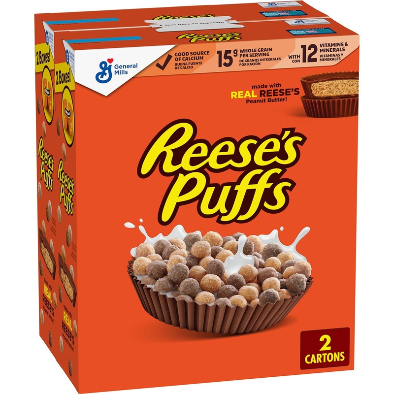 Reese’s Puffs Peanut Butter Chocolate Cereal, 51.4 oz.