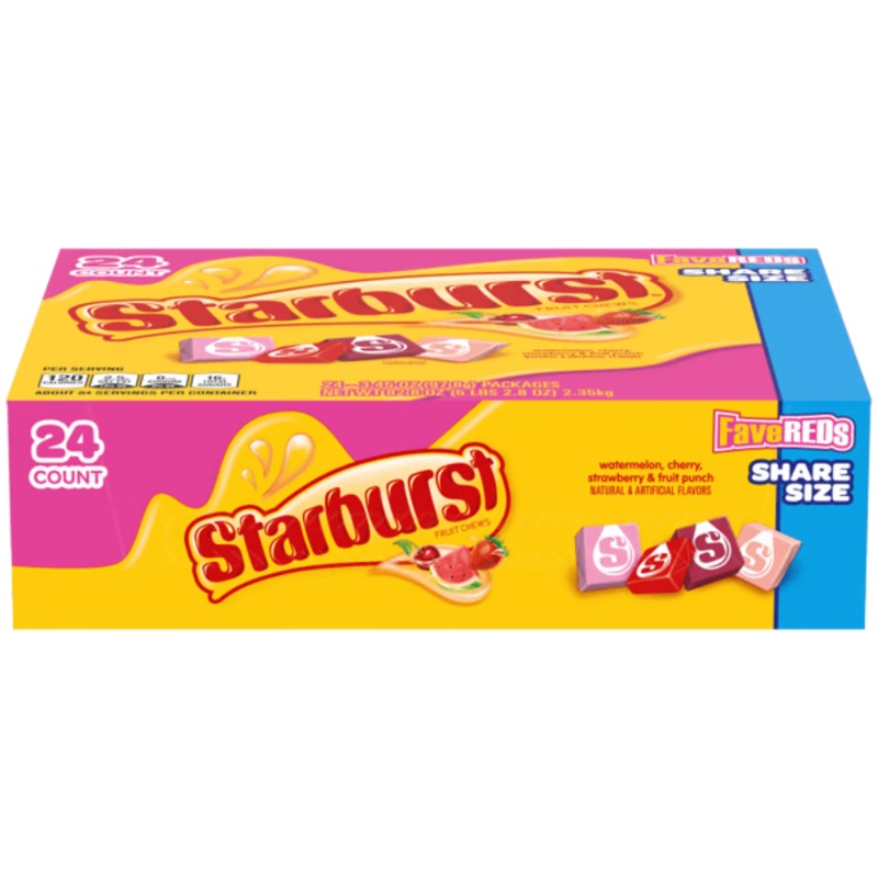 Starburst Fave Reds Share Size – 3.45oz / 24ct
