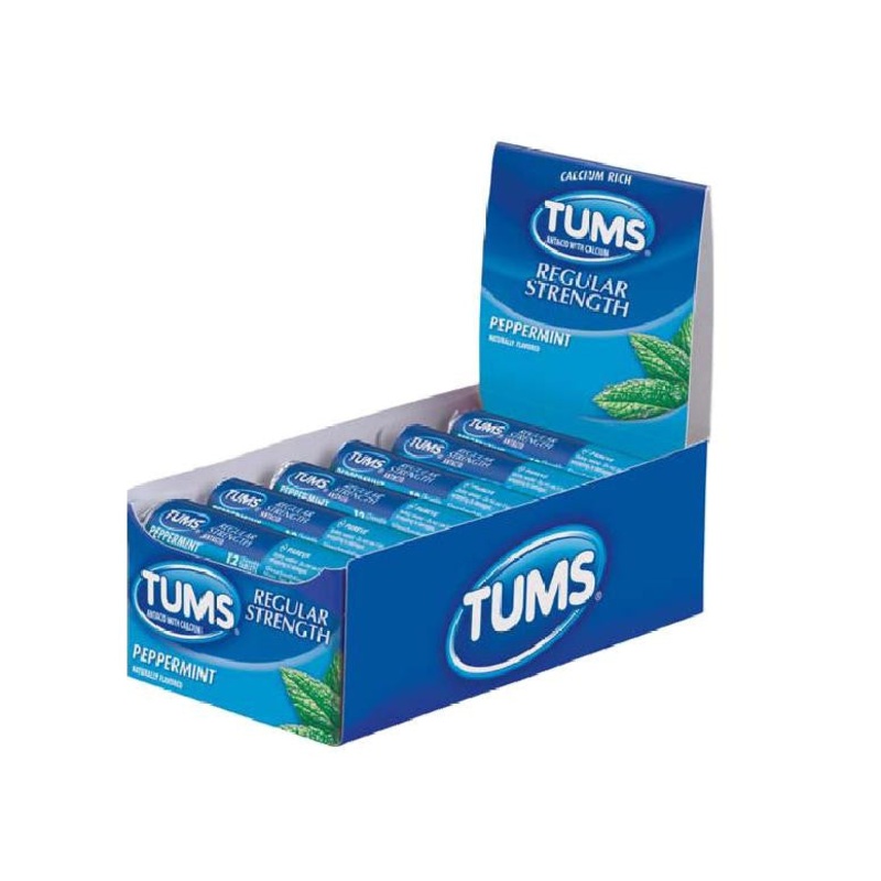 Tums Peppermint 12 CT