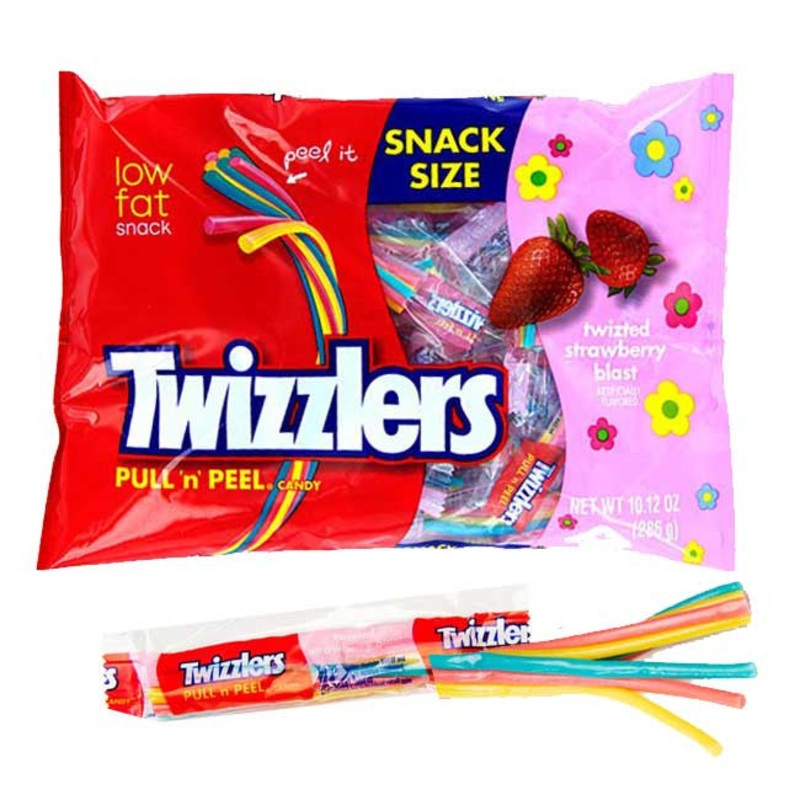 Twizzlers Pull ‘n’ Peel Licorice Strawberry Blast 10.12oz (24 Count)