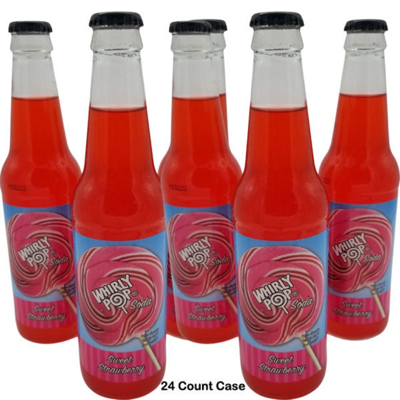 Whirly Pop Soda – Strawberry – 12oz 24 Count