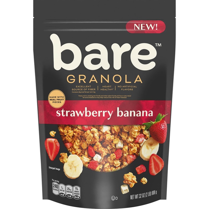 Bare Granola Strawberry Banana Real Fruit Pieces, 32 oz.