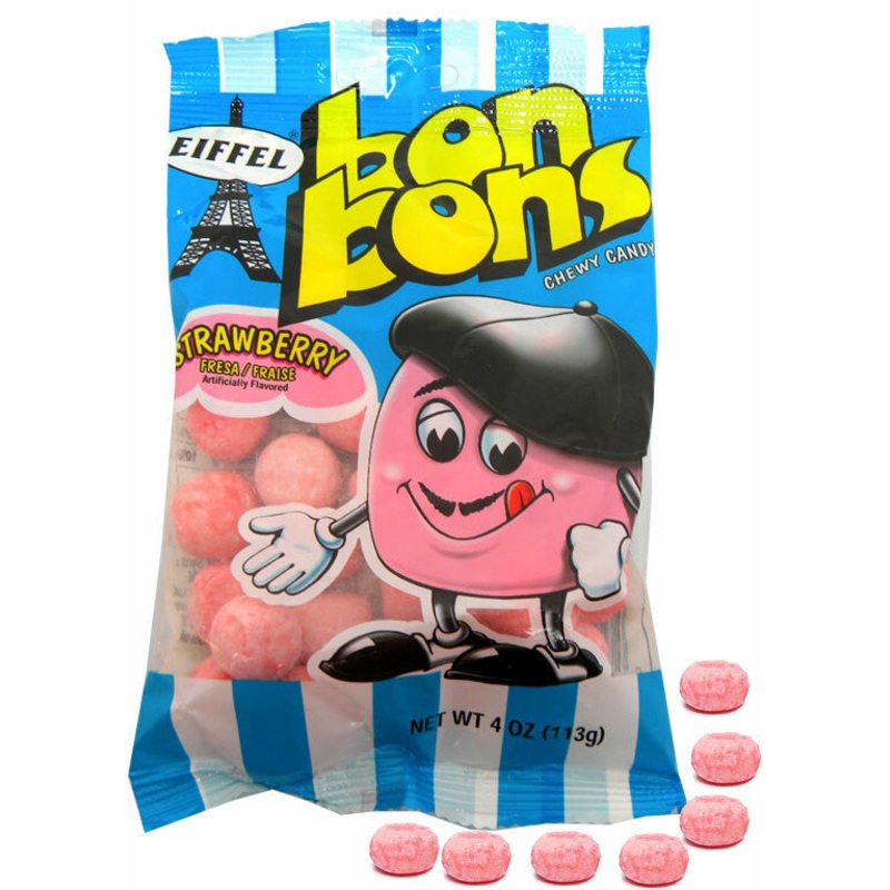 Eiffel Strawberry Bon Bons 4oz bag