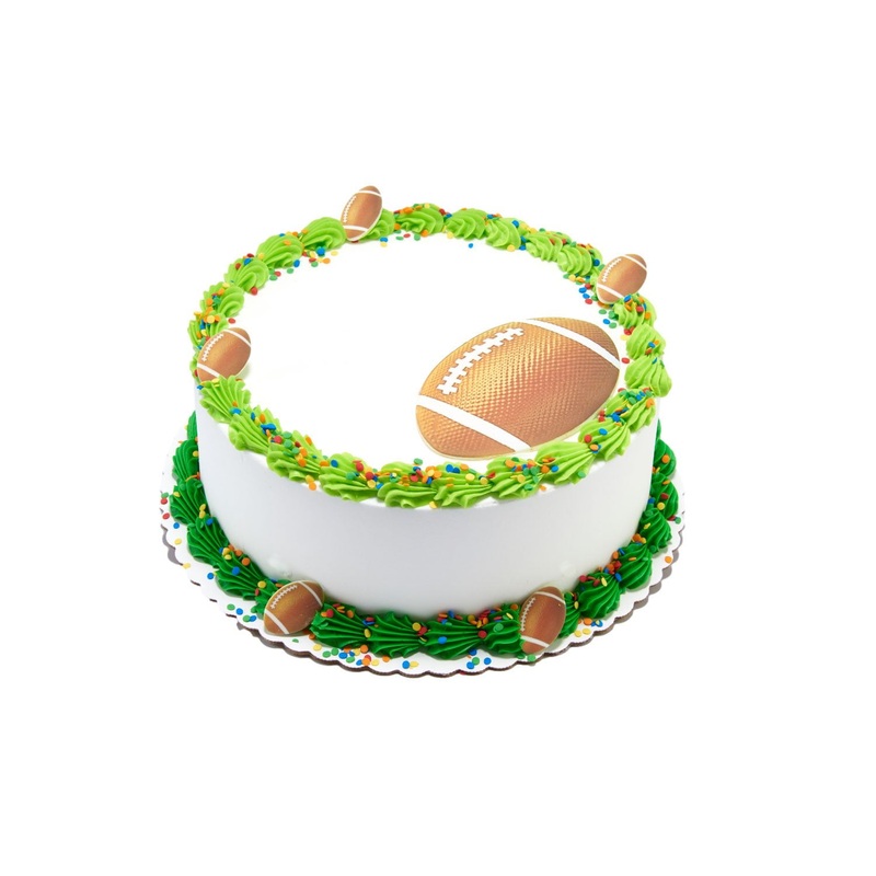 Football 10″ Double Layer Cake