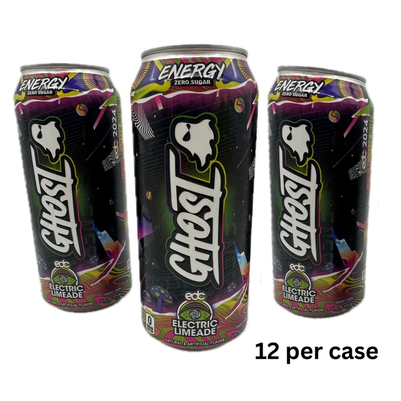 Ghost Energy Drink EDC Electric Limeade – 16oz / 12ct