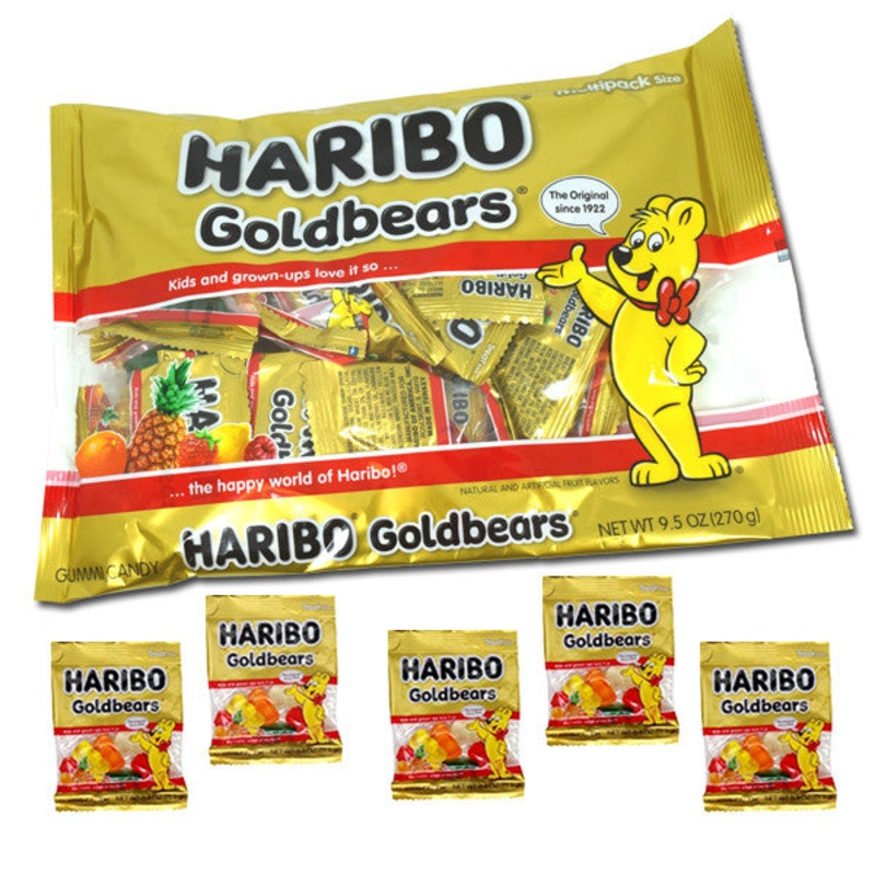 Haribo Gummi Gold Bears Fun Size 9.5oz Bag