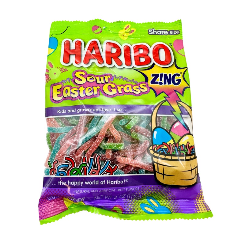 Haribo Sour Easter Grass – 4oz