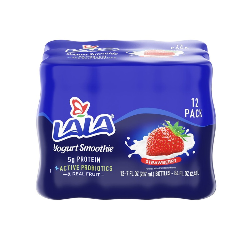 LALA Wild Strawberry Yogurt Smoothie, 7 fl. oz. bottle, 12 ct.