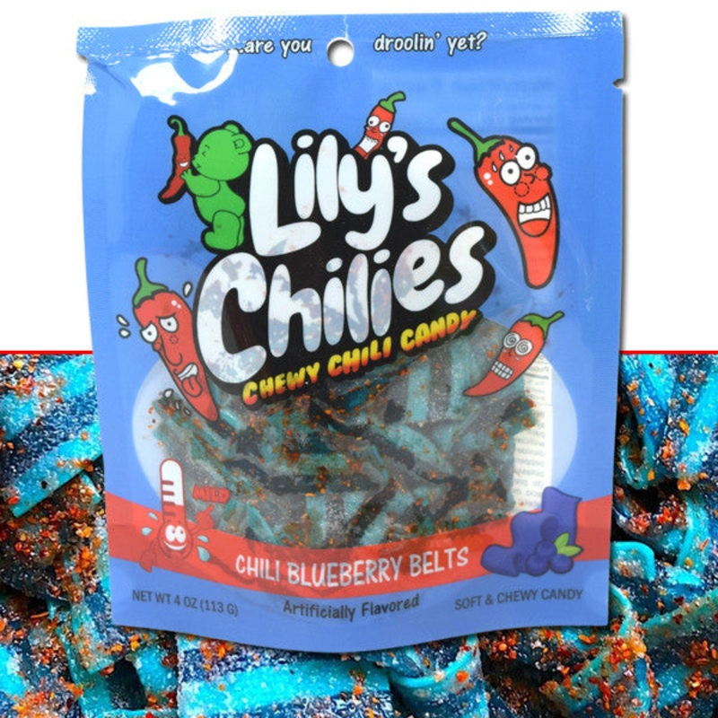 Lily’s Chilies Blue Belts Candies 4oz Bag