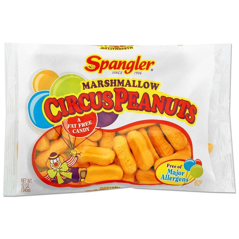 Marshmallow Circus Peanuts Candy – 12-oz. Bag