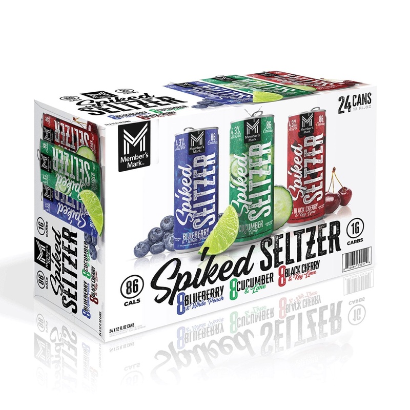 Member’s Mark Spiked Seltzer Variety Pack, 12 fl. oz. can, 24 pk.