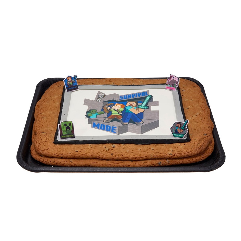 Minecraft Half Sheet Cookie Cake