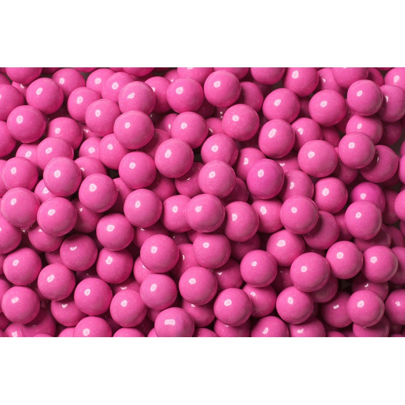 Shimmer Bright Pink Mini Chocolate Candy Balls 2lb Bag