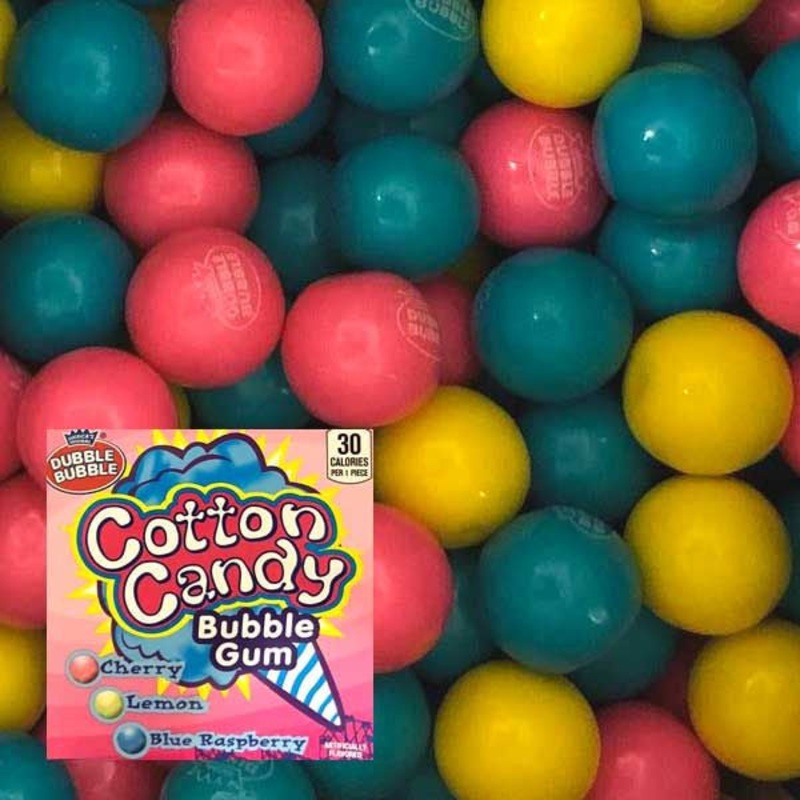 Dubble Bubble Cotton Candy Gumballs 850 Count Bulk