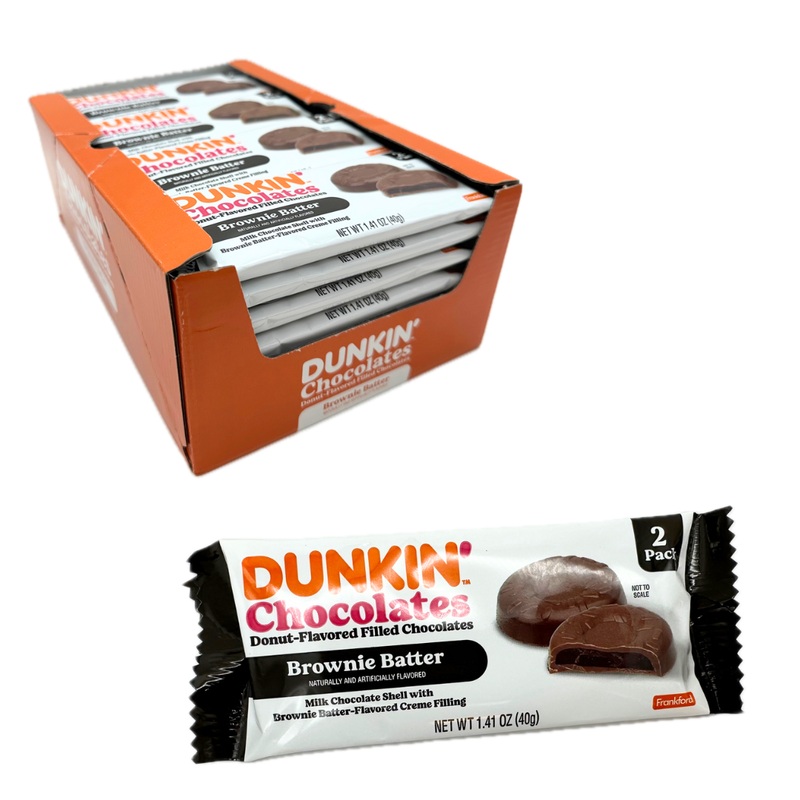 Dunkin’ Brownie Batter Donut-Flavored Filled Chocolates – 1.41oz / 28ct