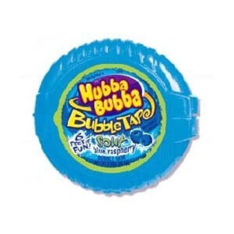 Hubba Bubba Bubble Tape Sour Blue Raspberry 12ct