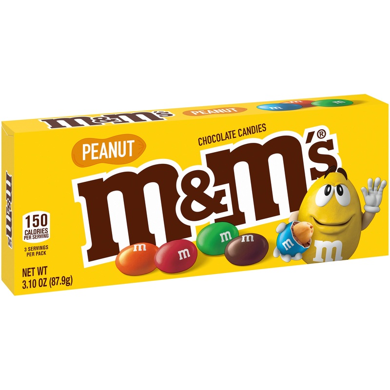 M&M’s Peanut Chocolate Candies – 3.1-oz. Theater Box