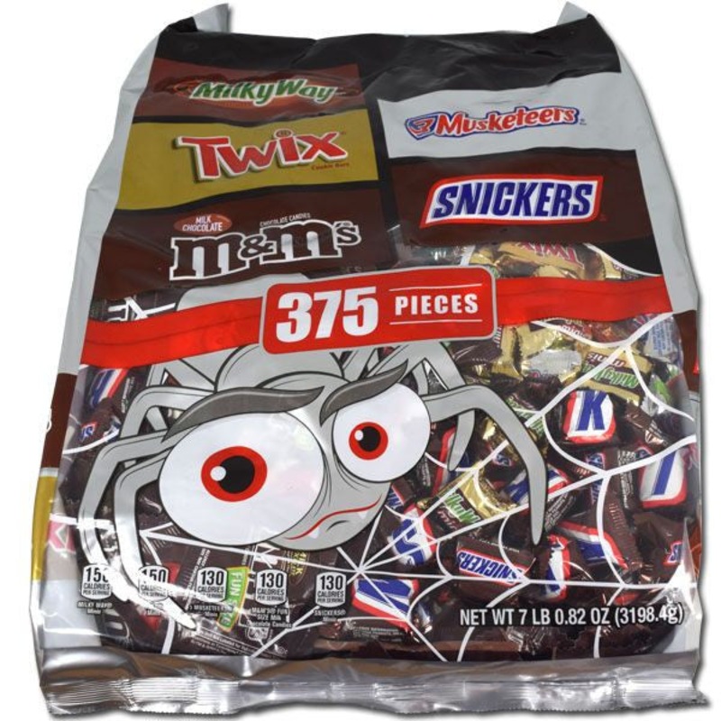 Mars Chocolate Variety Spider Bag 375 Count