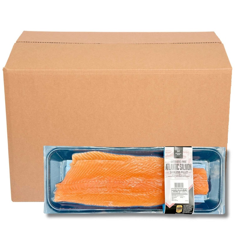 Member’s Mark Atlantic Salmon Fillet, Skinless, Case, priced per pound