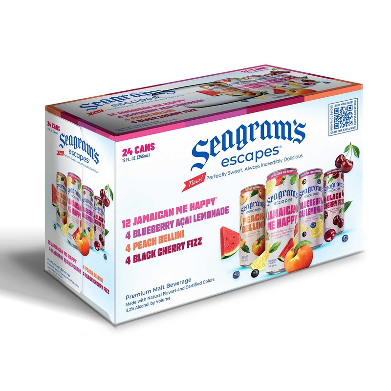 Seagram’s Escapes Ready To Drink Variety Pack, 12 fl. oz. can, 24 pk.