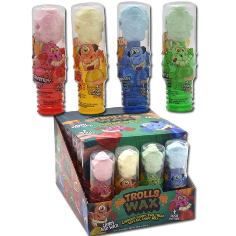Trolls Ear Wax Candy 24 Count