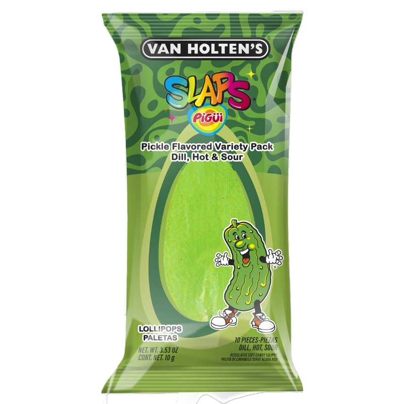 Val Holten’s Slaps Pickle Flavored Lollipops – 3.53oz / 10ct