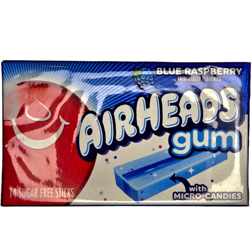 Airheads Sugarfree Blue Raspberry Gum