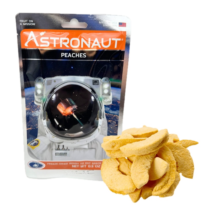Astronaut Freeze Dried Peaches – 0.5oz
