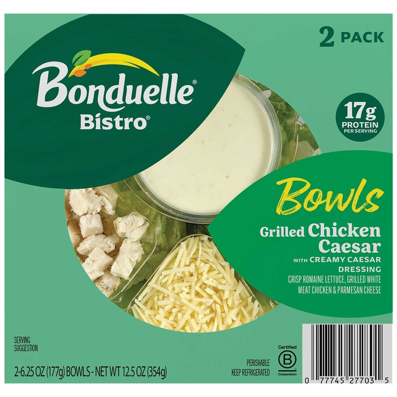 Bonduelle Bistro Caesar Salad with Chicken, 6.25 oz., 2 pk.