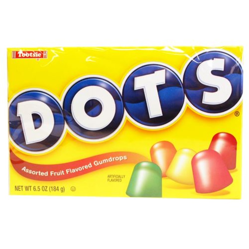 DOTS Assorted Fruit Flavored Gum Drops – 6.5-oz. Theater Box