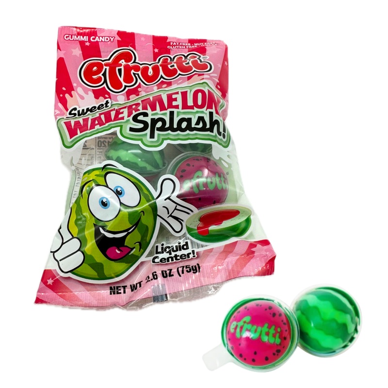 Efrutti Sweet Watermelon Splash 3D Gummi Candy – 2.6oz
