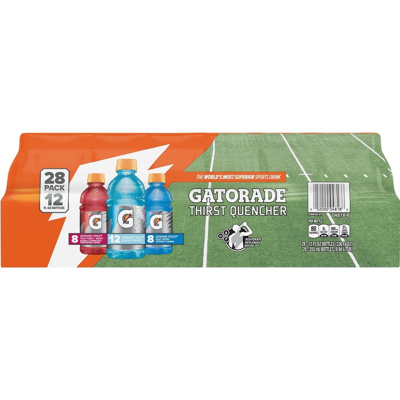 Gatorade Thirst Quencher Sports Drinks Turf Variety Pack, 12 fl. oz., 28 pk.