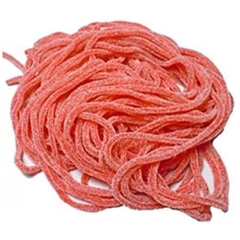 Gustaf’s Sour Strawberry Licorice Laces – 2 LB Bag