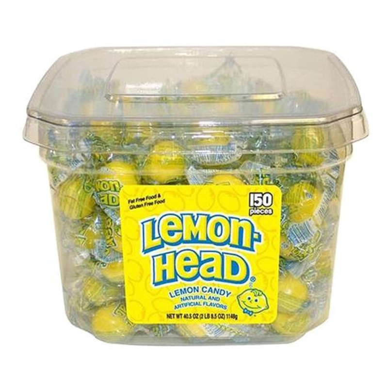 Lemonhead Lemon Candy – 150 Piece Tub