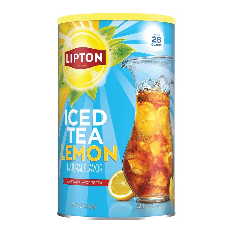 Lipton Sweetened Iced Tea Mix, Lemon, 89.8 oz.
