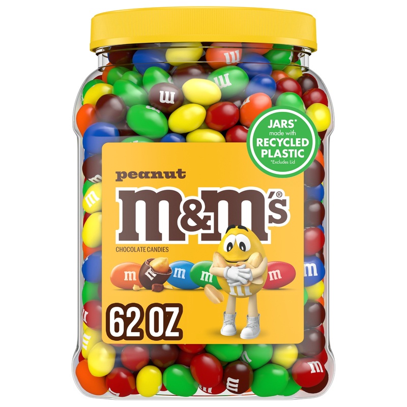 M&M’S Peanut Milk Chocolate Candy, 62 oz.