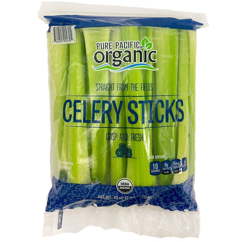 Pure Pacific Organic Celery Sticks, 2.5 lbs.