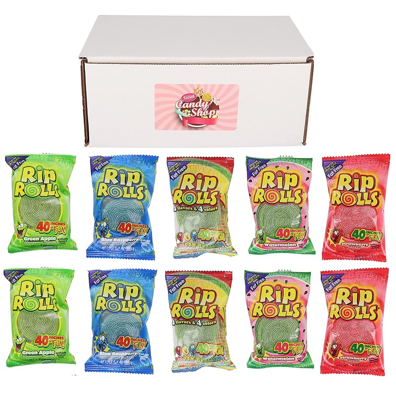 Rip Rolls Variety Pack of 5 Flavors (2 of each flavor, Total of 10)