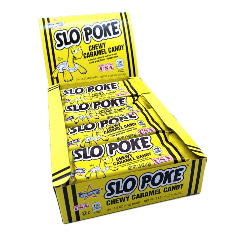 Slo Poke Chewy Caramel Candy Bar – 1.5oz / 24ct
