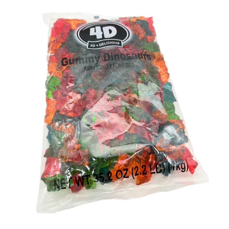 4D Gummy Dinosaurs – 2.2lbs